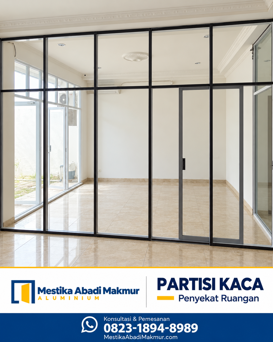 Foto produk partisi kaca Mestika Abadi Makmur