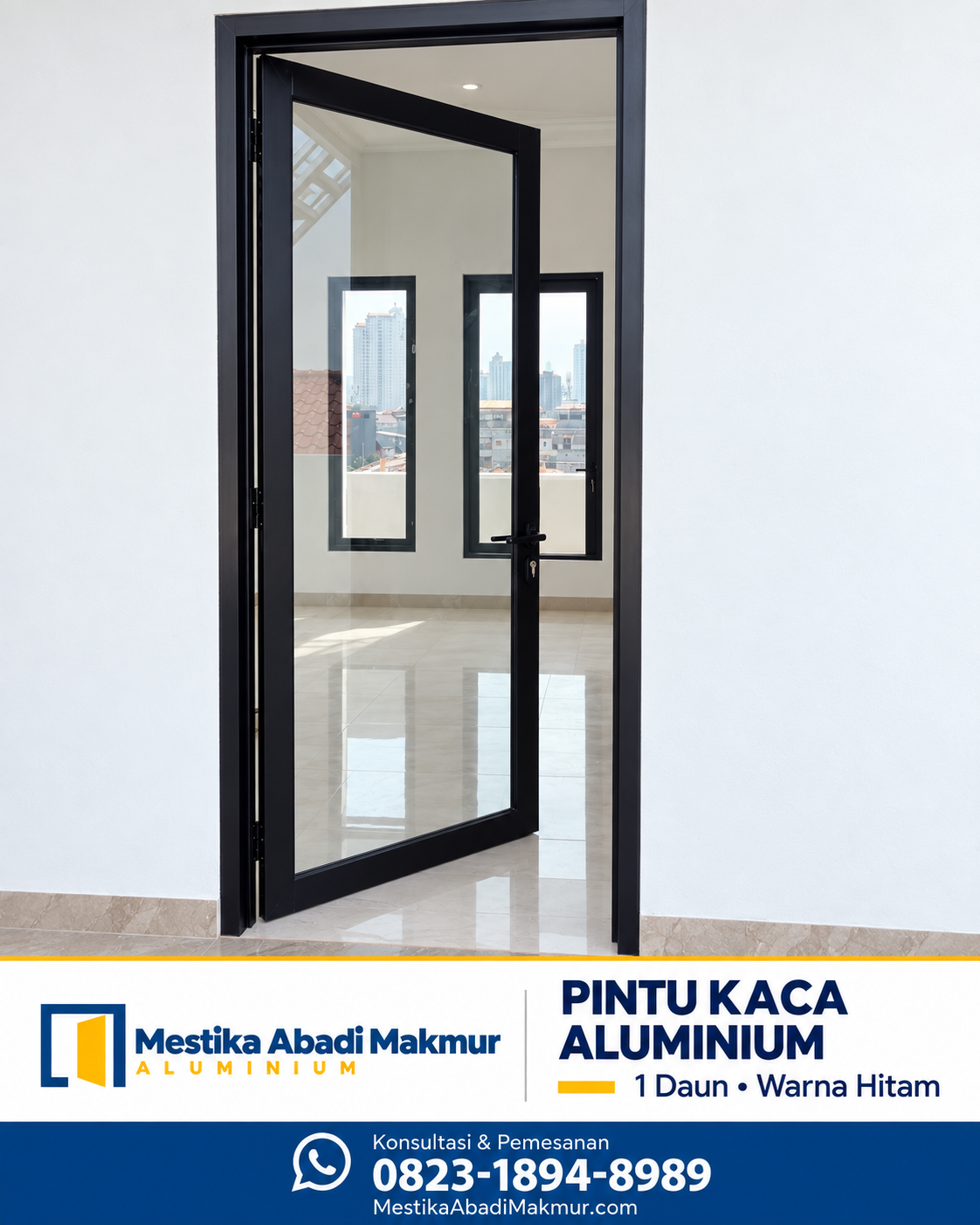 Foto produk pintu kaca aluminium Mestika Abadi Makmur